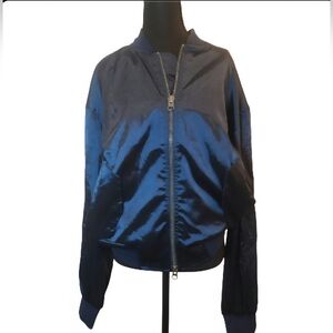 PacSun Navy Blue Women's Bomber Jacket